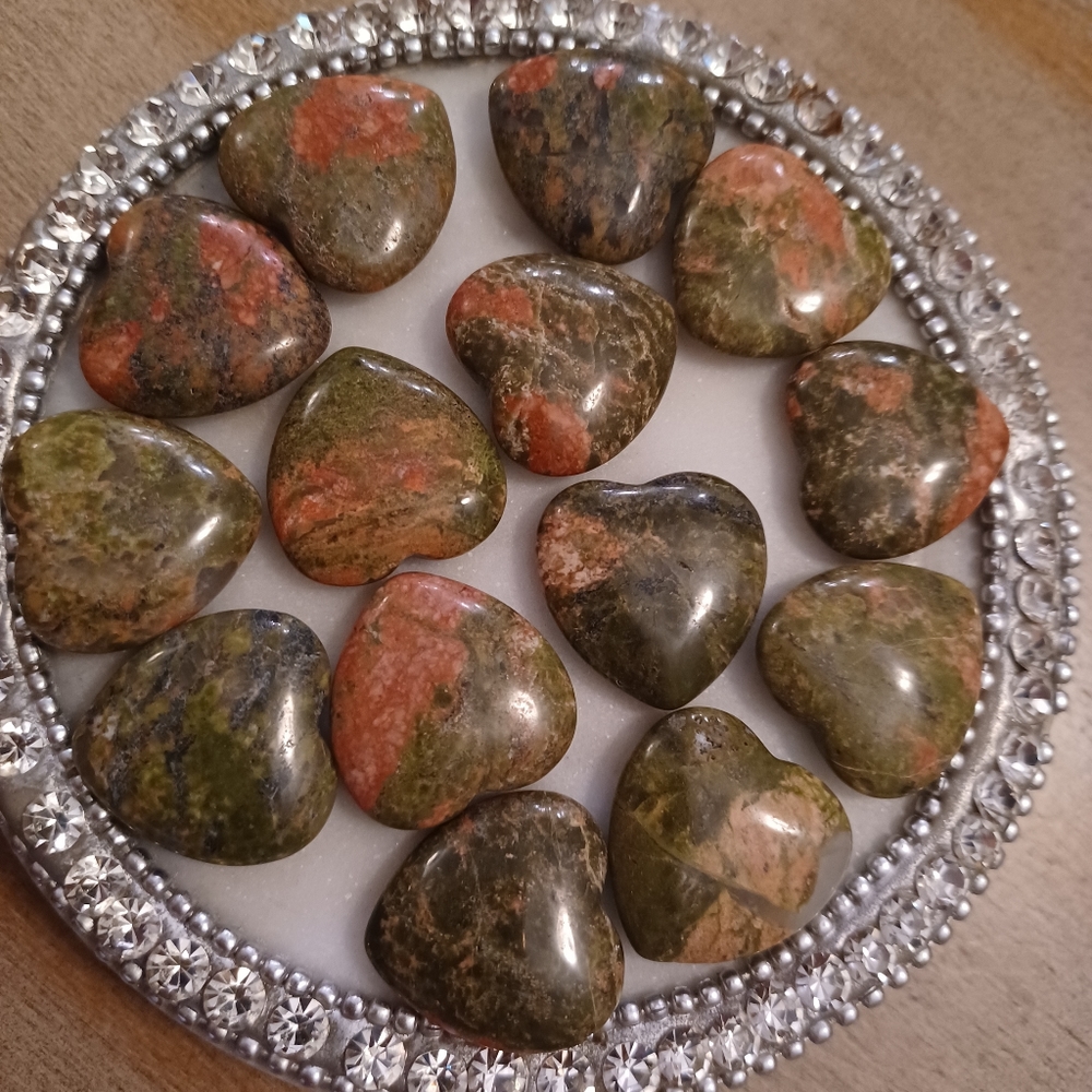 Unakite Mini Heart